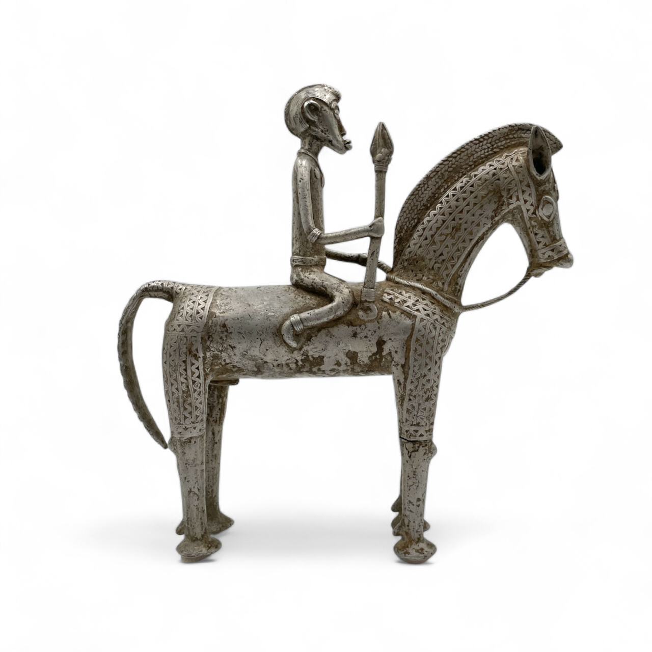 Bronze Horse with Rider – Mossi Tribe, Burkina Faso