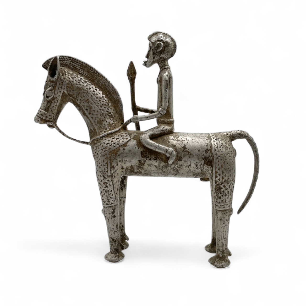 Bronze Horse with Rider – Mossi Tribe, Burkina Faso