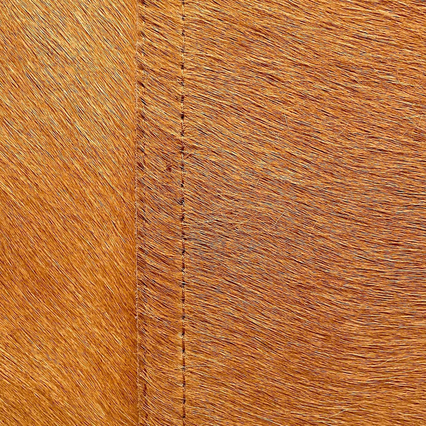 Golden Ochre Reverie: Hair-on-Hide Sling Chair with Metal Frame
