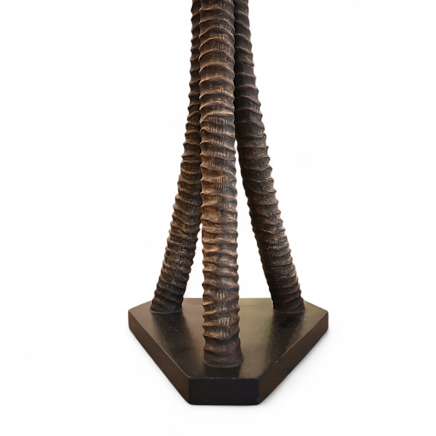Exotic Triple Horn Table Lamp