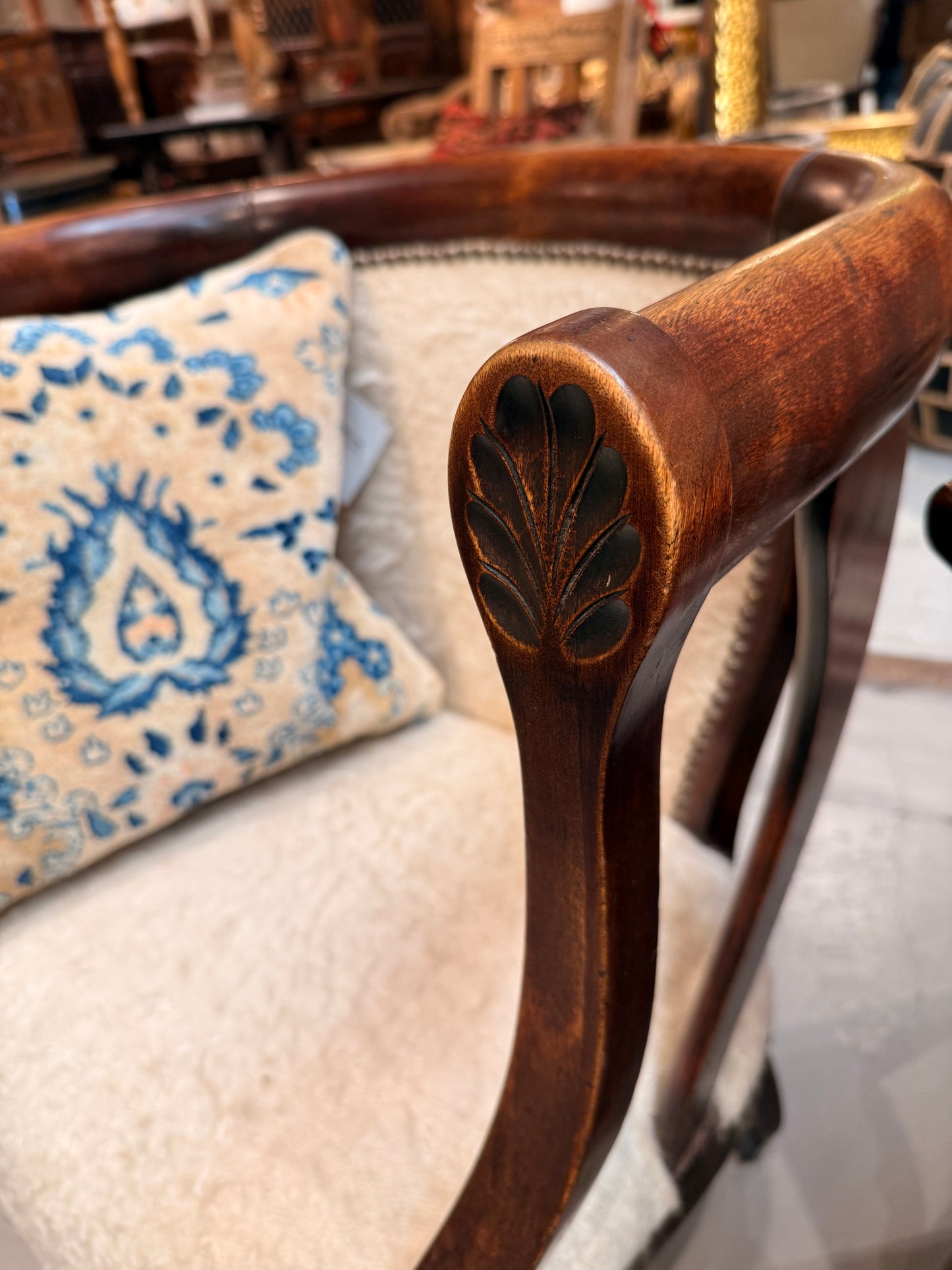 Antique Mahogany Tub Chair