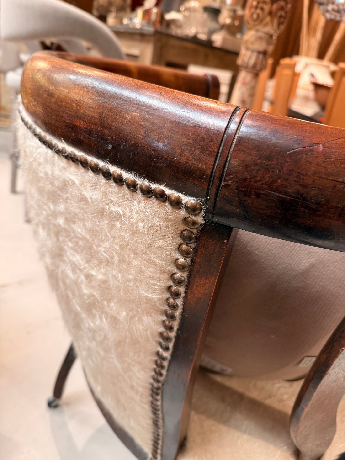 Antique Mahogany Tub Chair