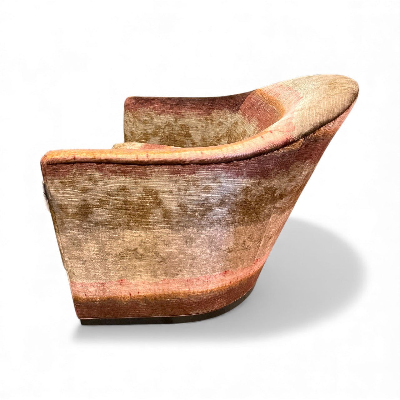 Cistern Swivel Chair in Brevard Mulberry Velvet