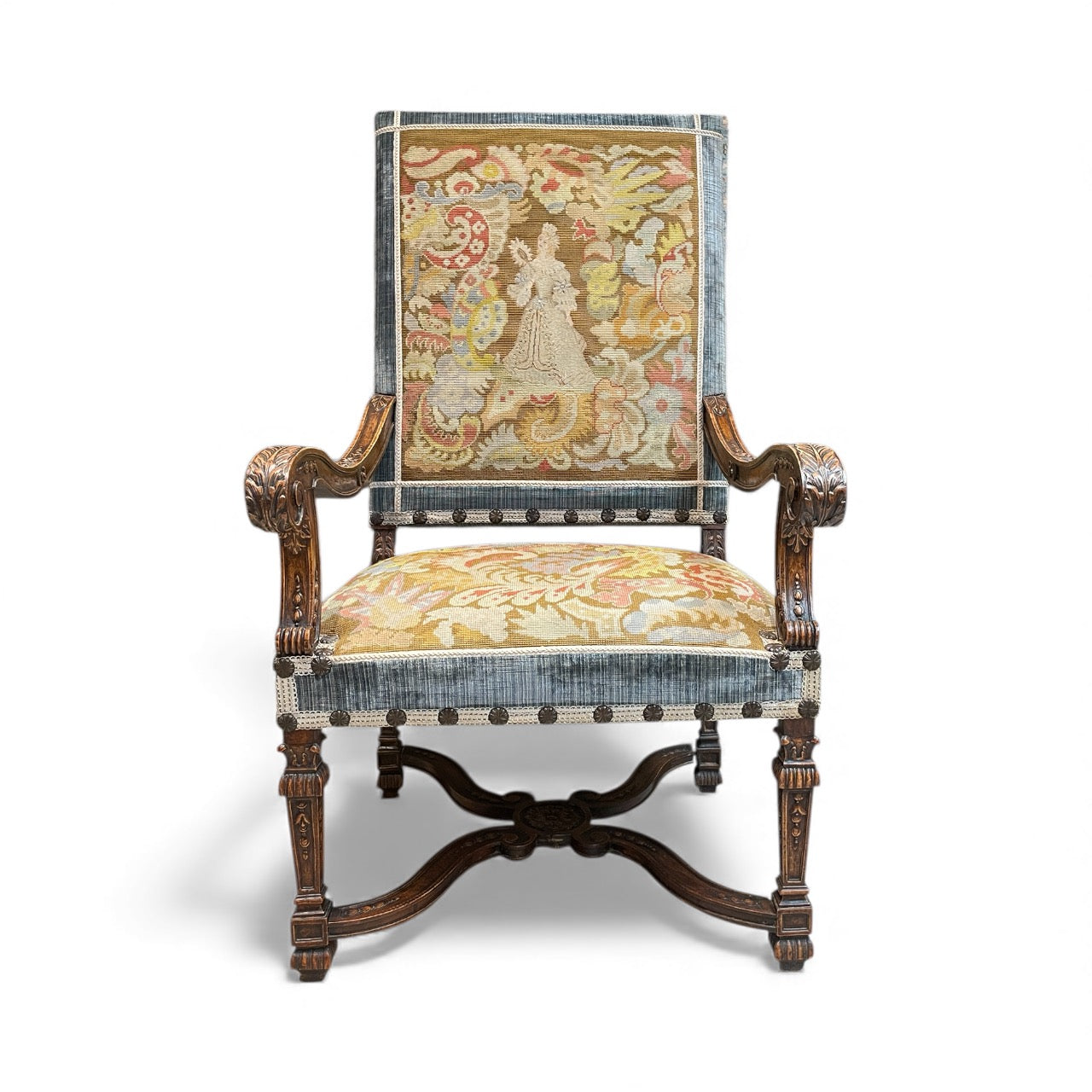 Pair of Antique Napoleon III Arm Chairs